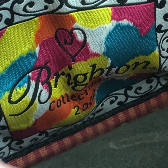 Vintage Y2K BRIGHTON Boucle Fringe Leather Kiltie Satchel Handbag - Picture 5 of 8